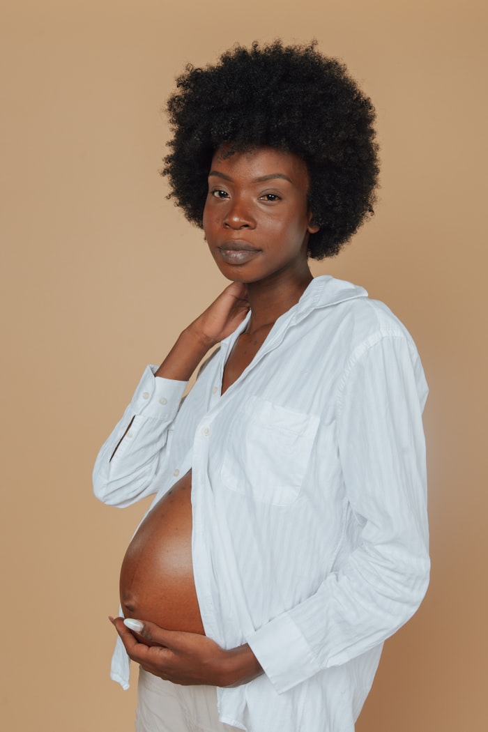 Portrait of a pregnant woman